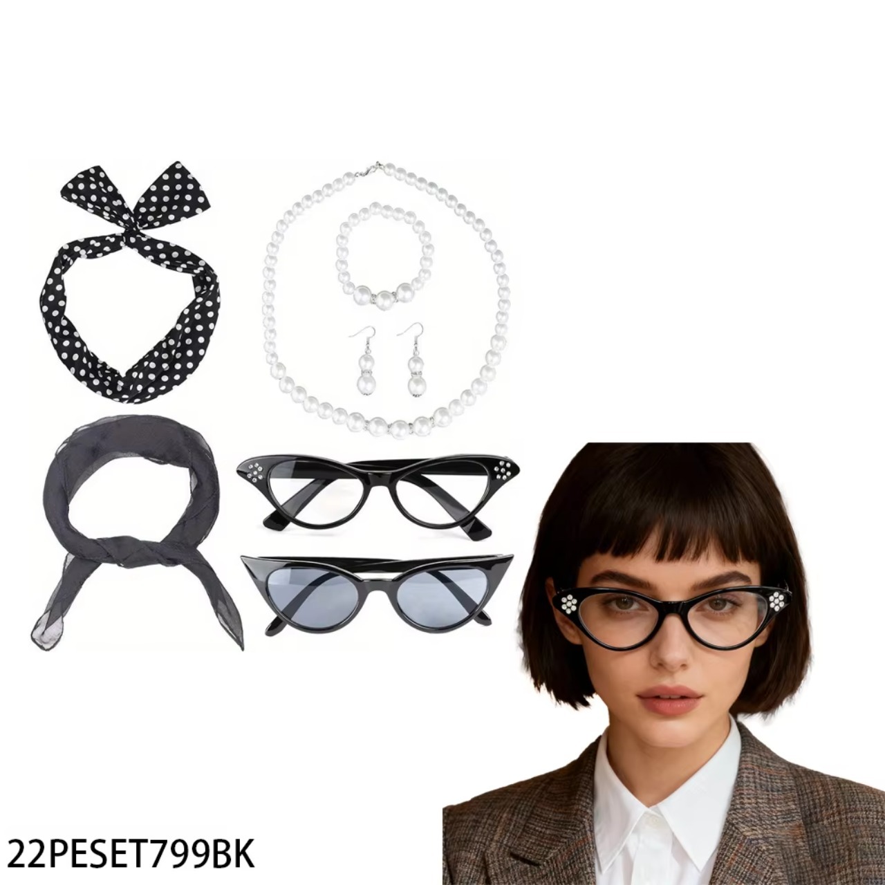 Women'S Accessories In The 1950S - Set Aksesoris Kostum Wanita PESENAR 50-an