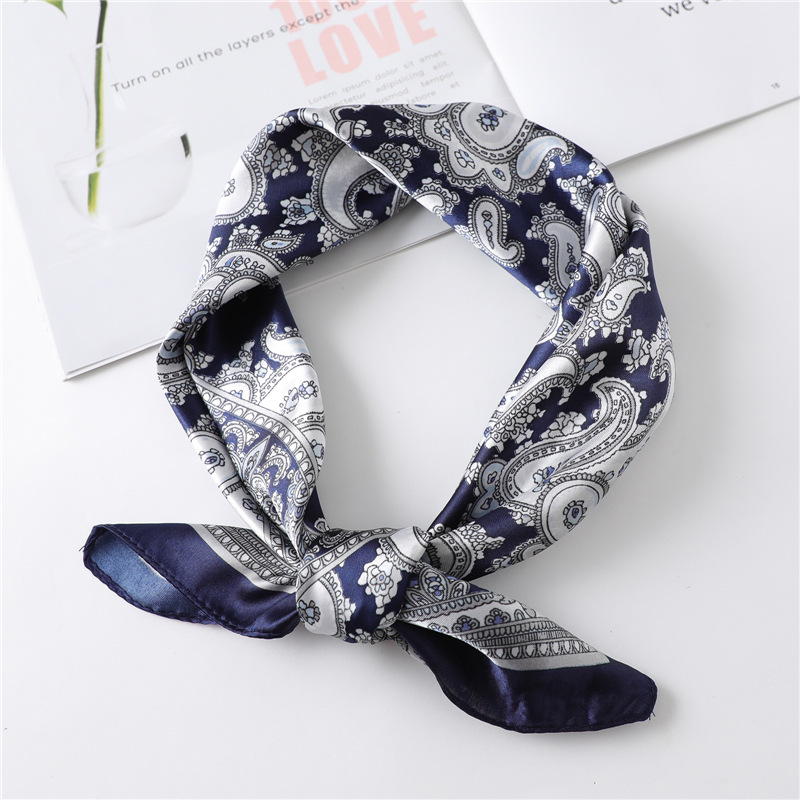 Silk Scarf Square - Syal Sutra Persegi Mewah 60Cm untuk