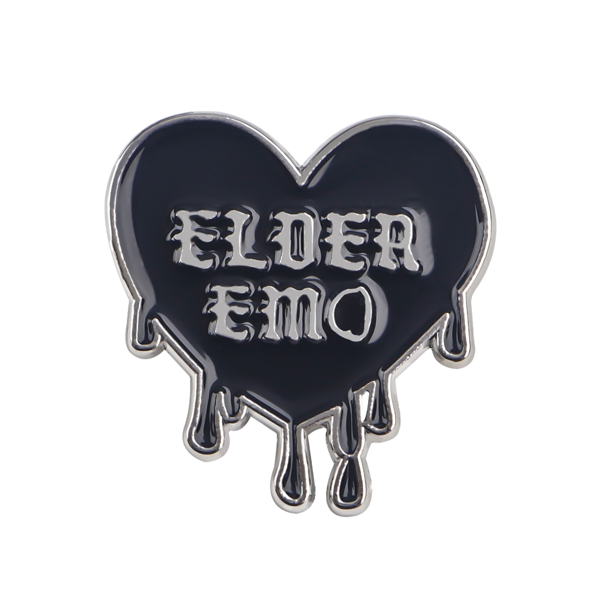 Black Heart Emo Enamel Pin bro - Women'S Emo Accessories ulasan dan harga