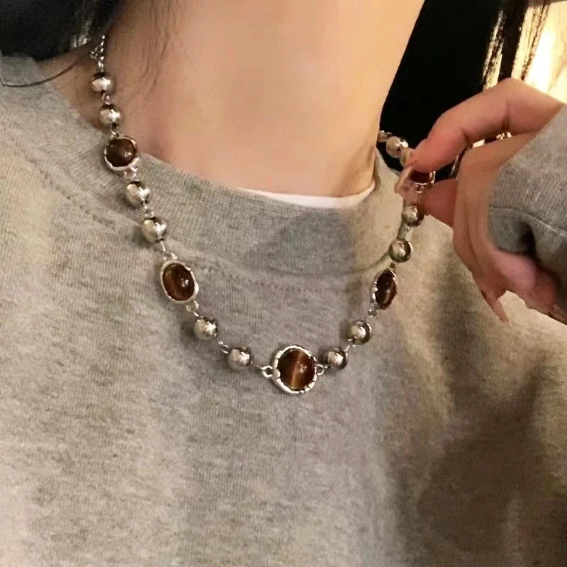 Kalung rantai liontin tulang t - Women'S Emo Accessories ulasan dan harga