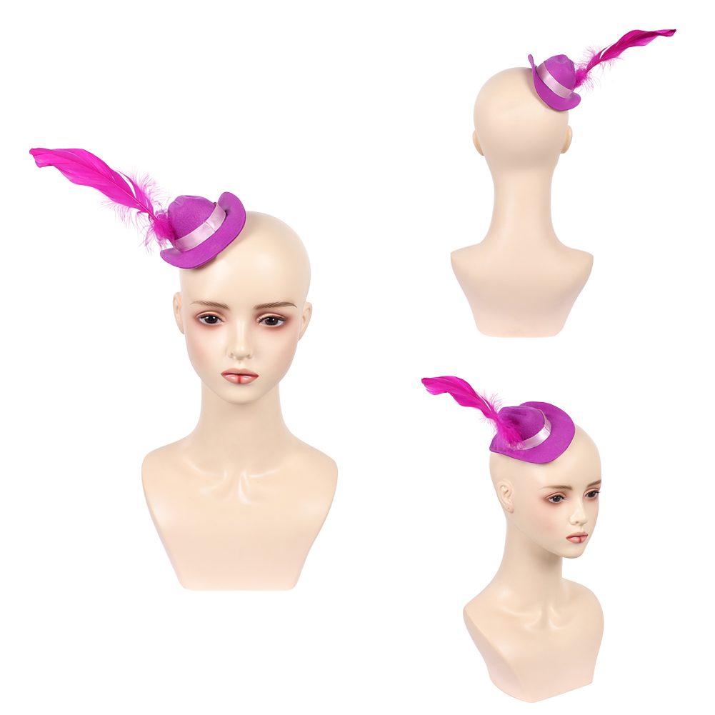 Topi Bulu Merah Cosplay TV Hel - Women'S Red Accessories ulasan dan harga