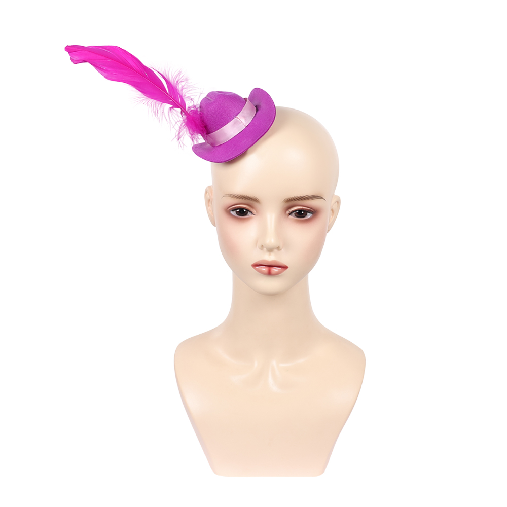 Topi Bulu Merah Cosplay TV Hel - Women'S Red Accessories ulasan dan harga