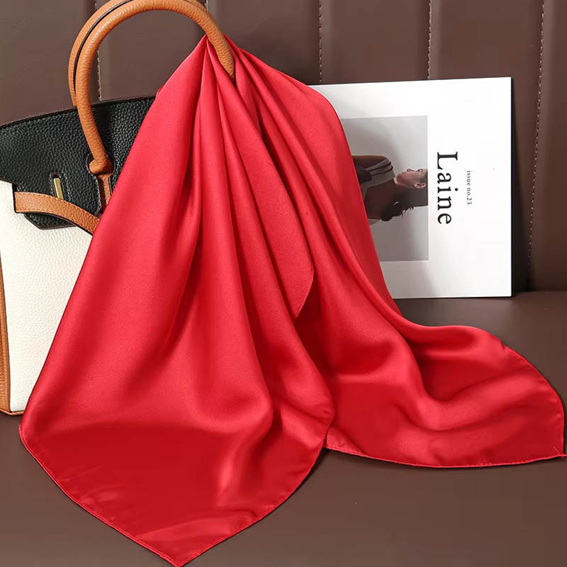 Syal Segi Empat Sutra Warna So - Silk Scarf Square ulasan dan harga