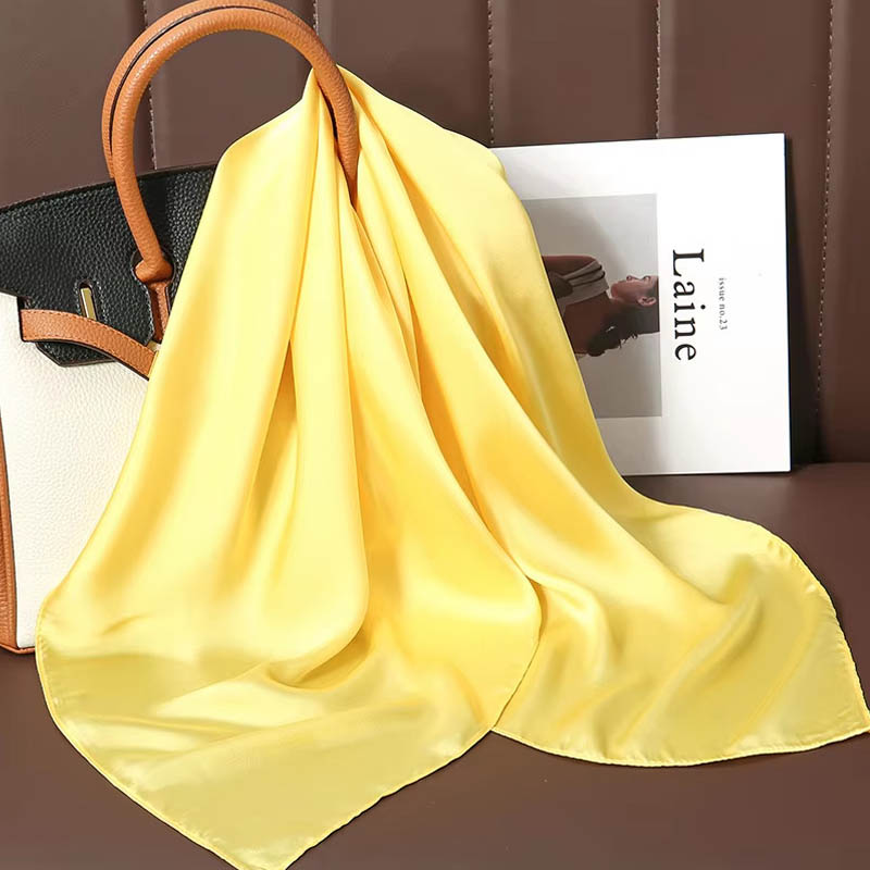 Syal Segi Empat Sutra Warna So - Silk Scarf Square ulasan dan harga
