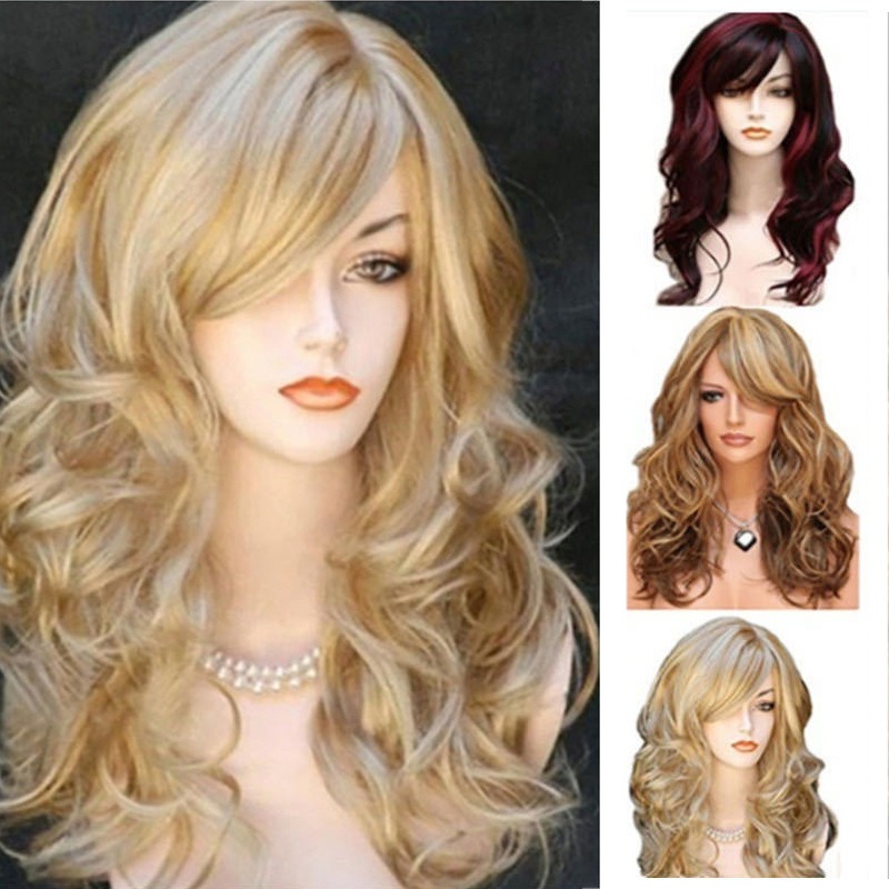 Wig rambut panjang keriting be - Women'S Accessories Clothing ulasan dan harga