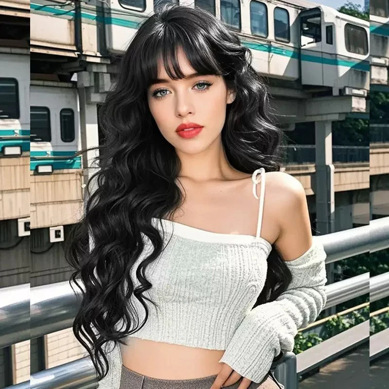 Wig rambut keriting panjang si - Women'S Accessories Clothing ulasan dan harga