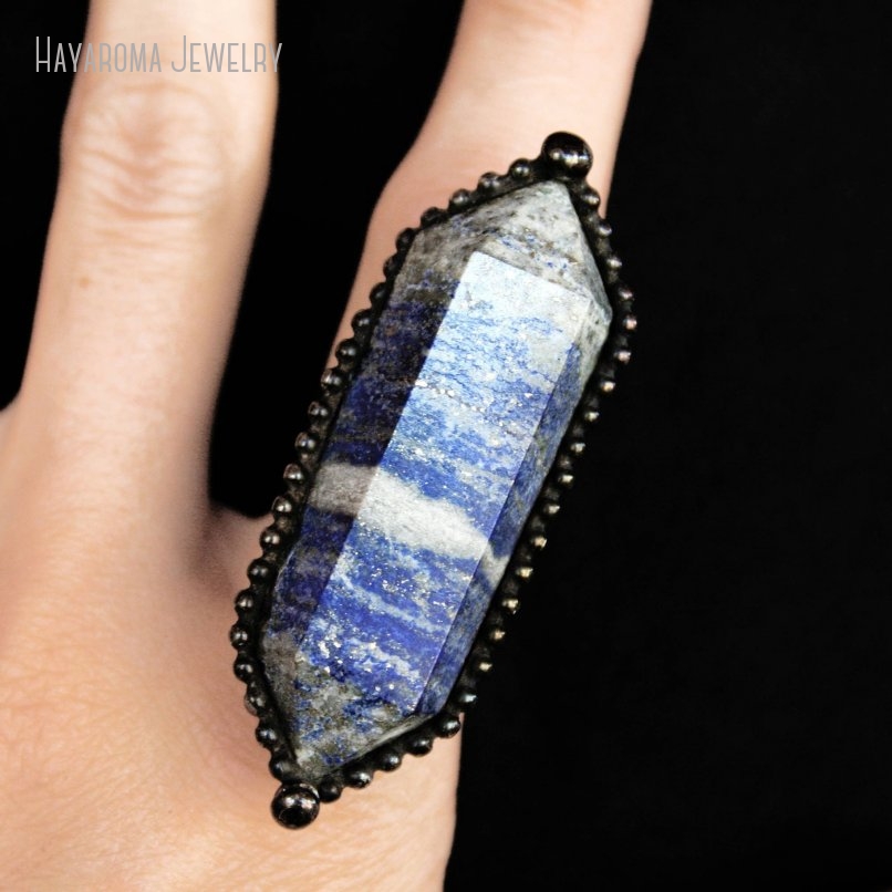 10pcs Cincin Kristal Lapis Laz - Women'S Emo Accessories ulasan dan harga