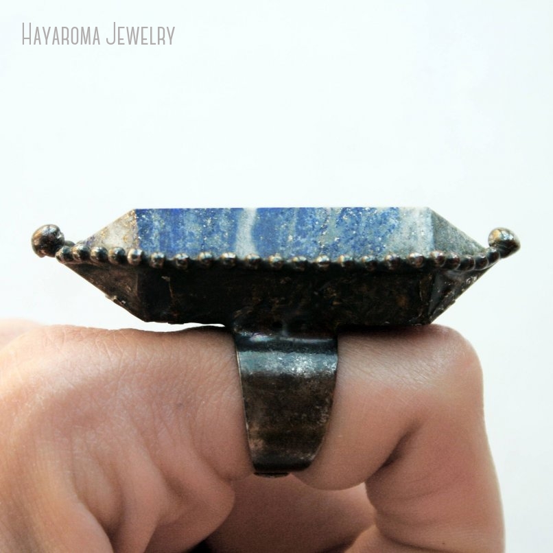 10pcs Cincin Kristal Lapis Laz - Women'S Emo Accessories ulasan dan harga