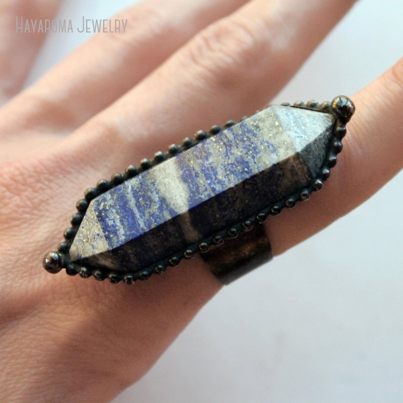 10pcs Cincin Kristal Lapis Laz - Women'S Emo Accessories ulasan dan harga