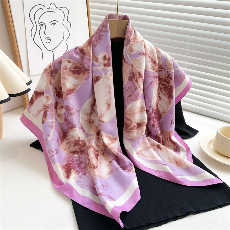 Retro 90cm dicetak syal perseg - Silk Scarf Square ulasan dan harga
