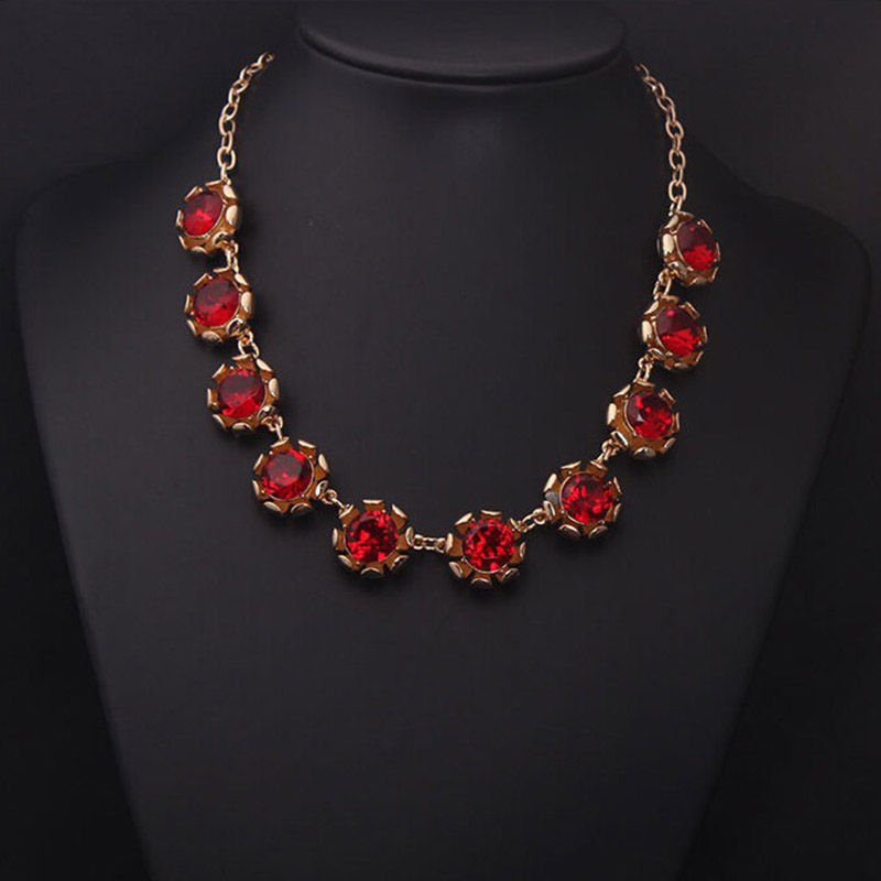 Kalung kristal mewah untuk wan - Women Accessories Dubai ulasan dan harga